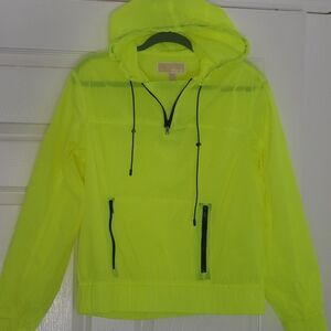 Michael Kors Neon Yellow Windbreaker Jacket